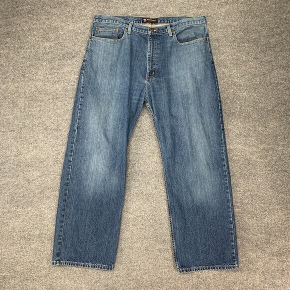 Vintage Ralph Lauren Polo Jeans Mens 38 Blue Woodrow Relaxed Fit Cotton Denim - Picture 2 of 12